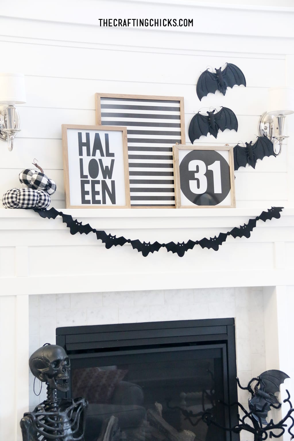 Halloween Mantle Home Decor Prints for a Halloween Display!