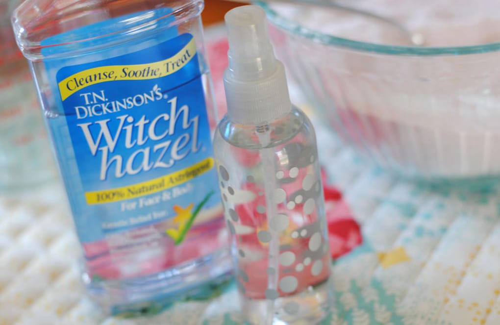 Spritz your DIY Mickey Bath Bomb with Witch Hazel