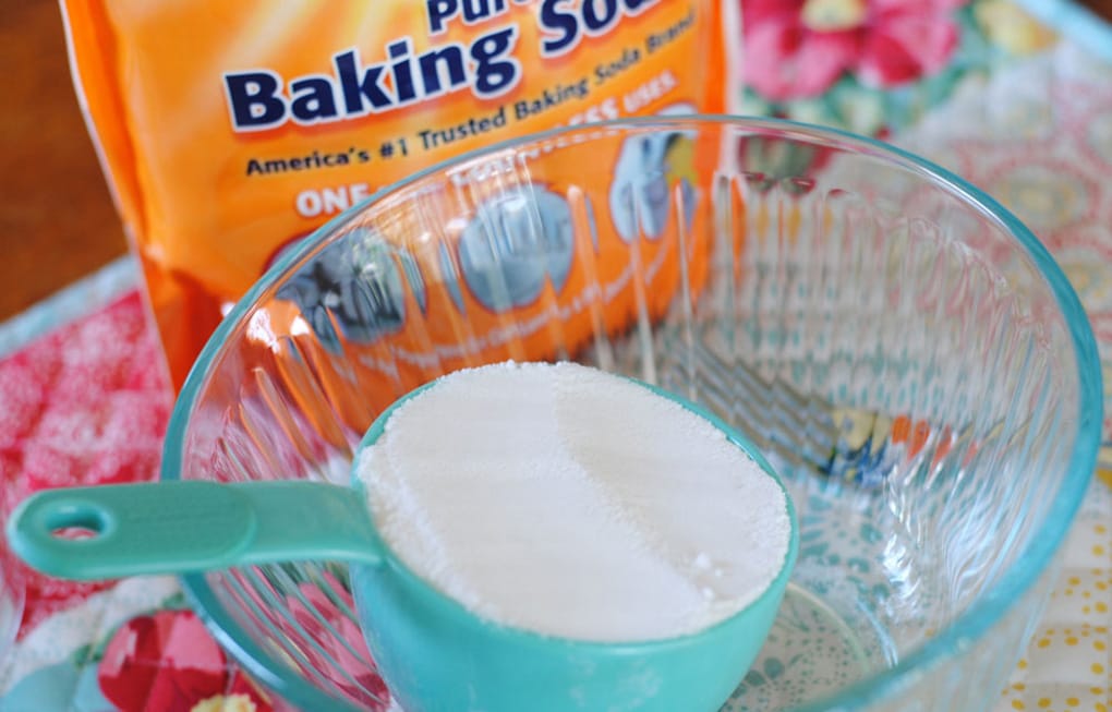 Baking soda to make a DIY Mickey Bath Bomb