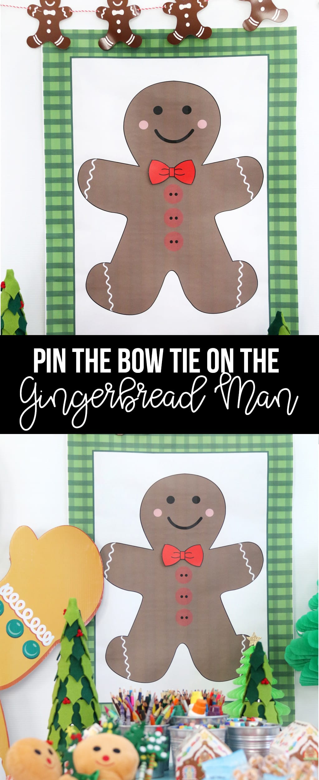 Pin the Bow Tie on the Gingerbread Man