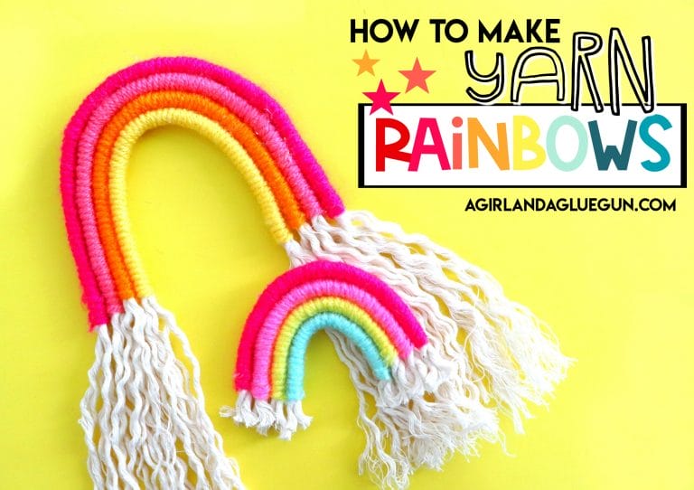 How to make yarn rainbows
