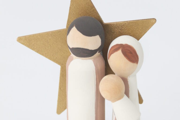 Wooden Peg Doll Nativity Craft