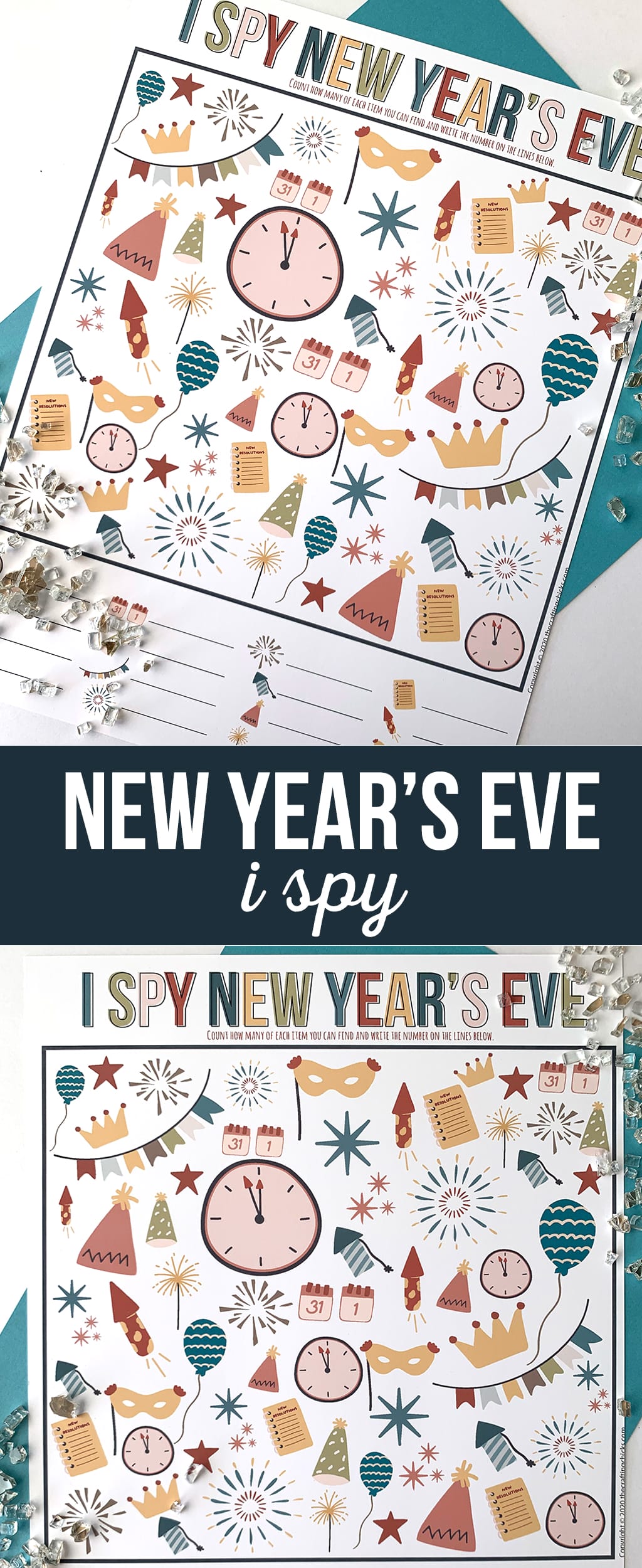 I Spy New Year's Eve Printable Game