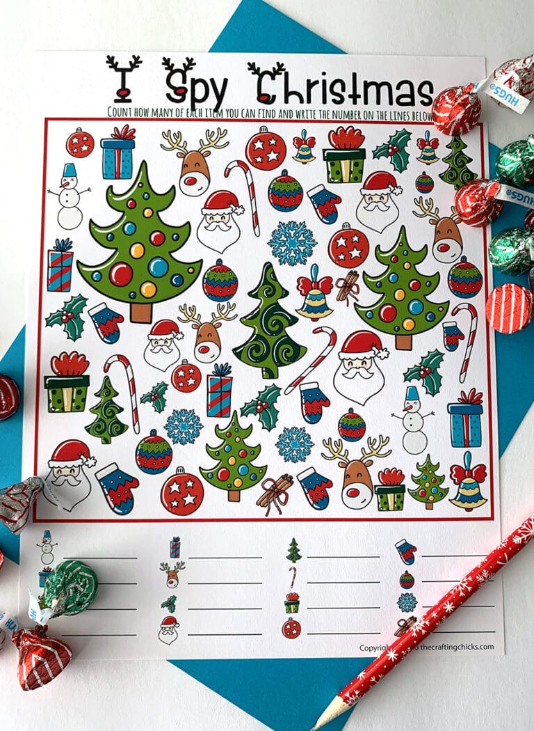Christmas I-Spy Free Printable Game