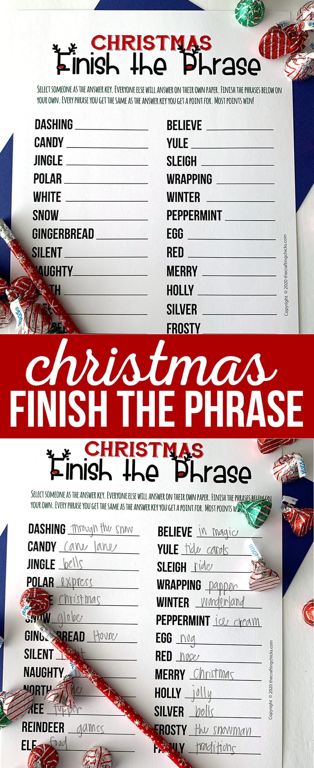 Christmas Finish the Phrase Game