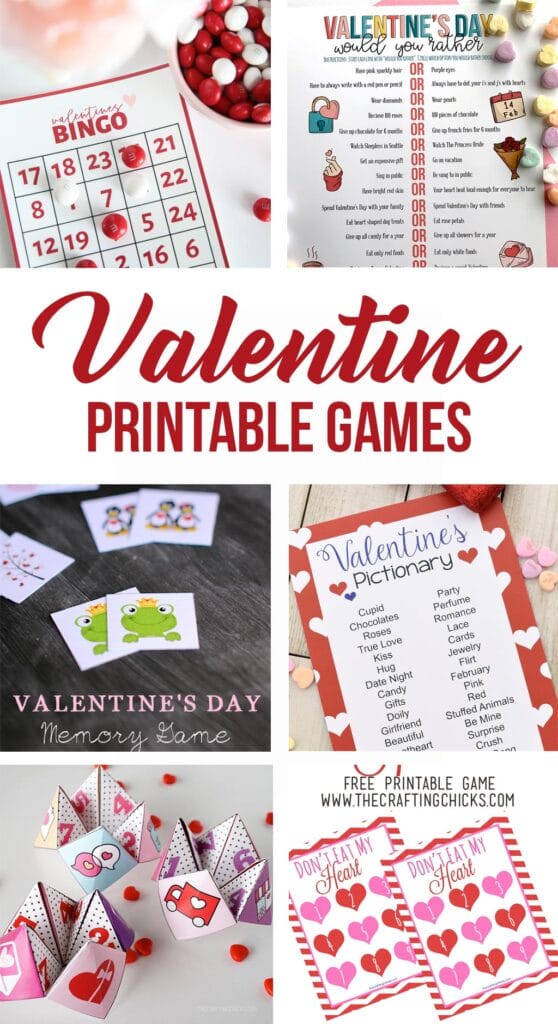 Printable Valentine Games - The Crafting Chicks