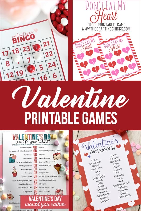 printable valentine games