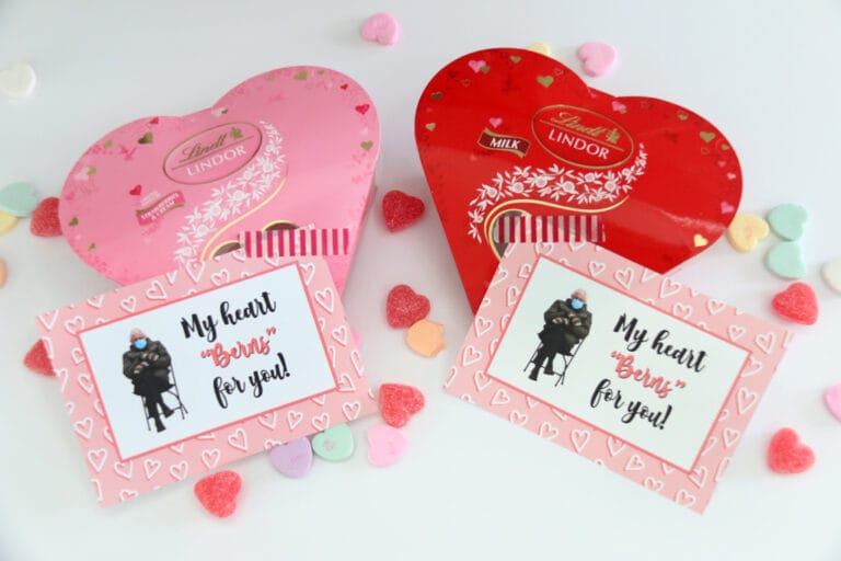 My Heart “Berns” For You Free Printable Valentine
