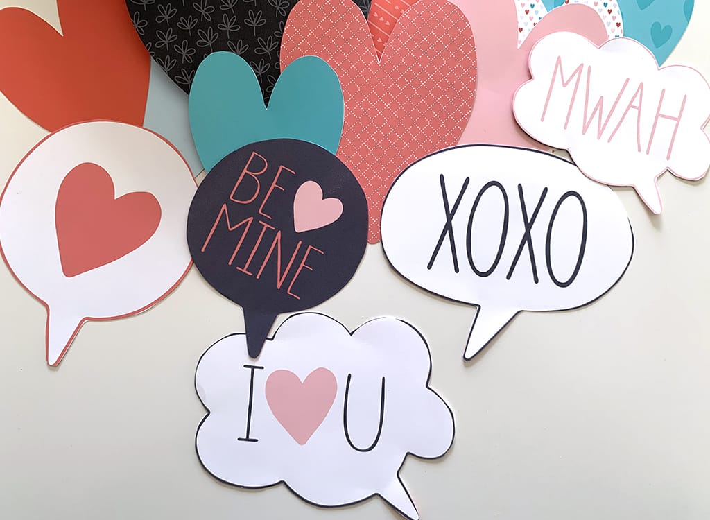 Word bubbles for valentines Heart attack printables