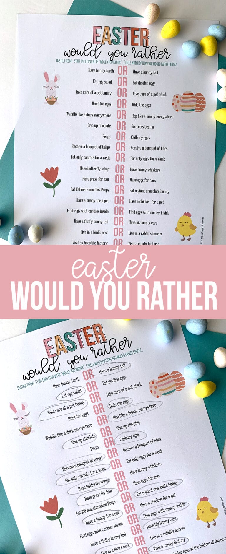 Easter Would You Rather - The Crafting Chicks