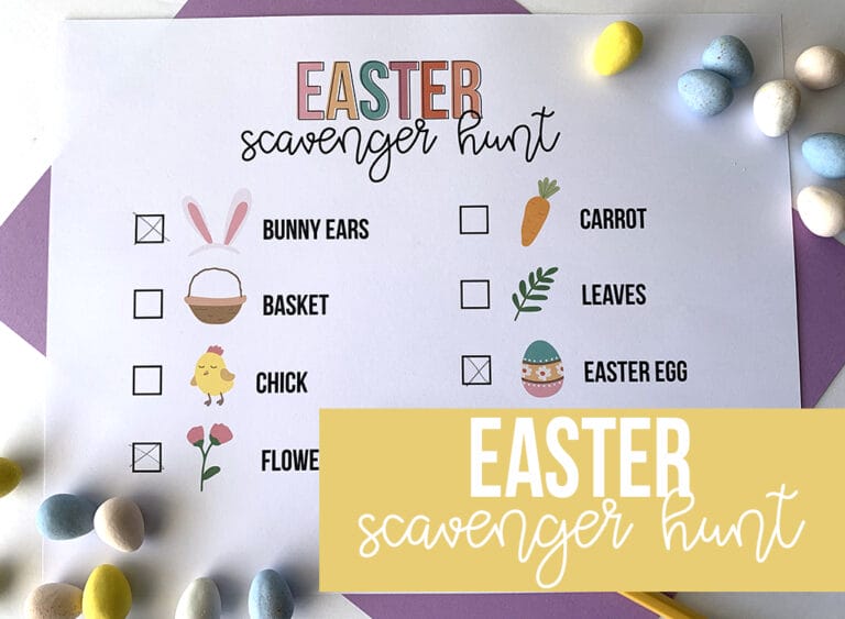 Easter Scavenger Hunt Printable