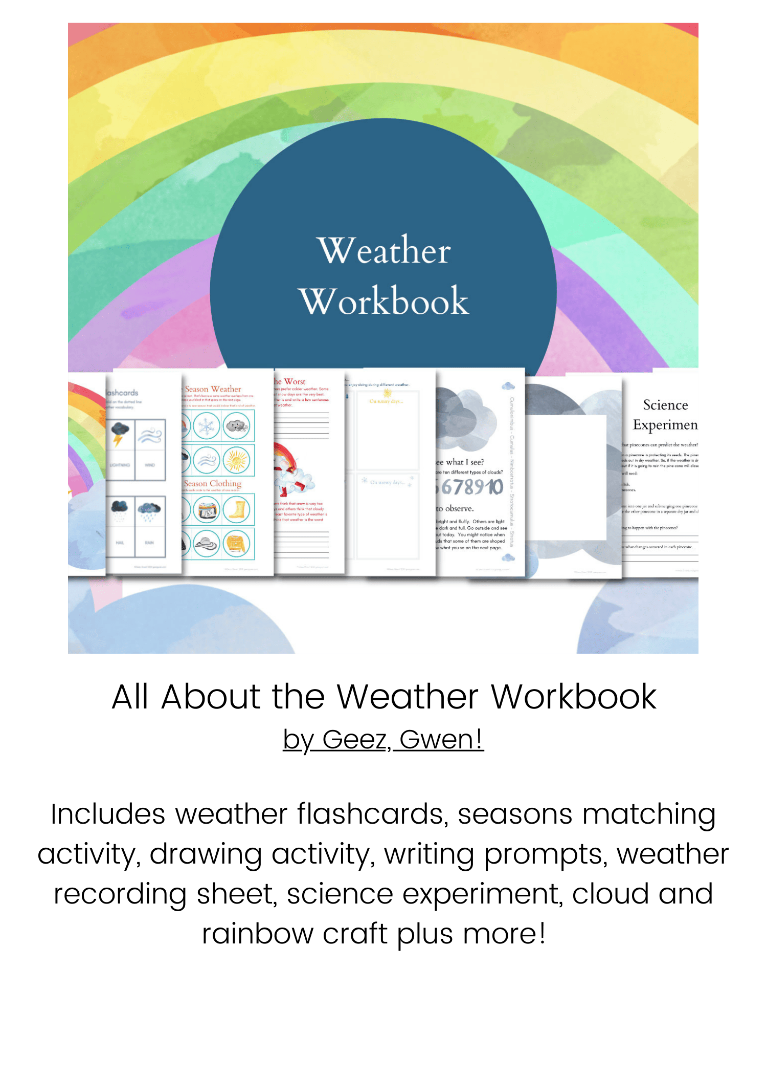 All About the Weather Workbook Bundle Info