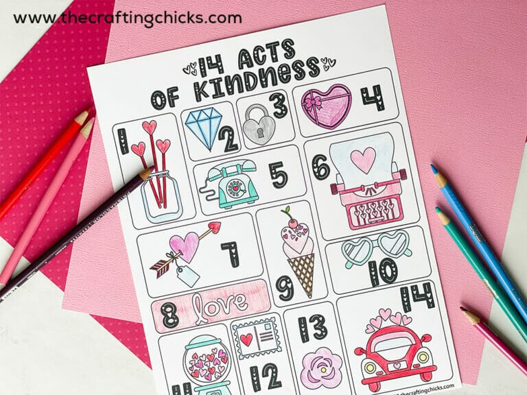 14 Acts of Kindness Printable