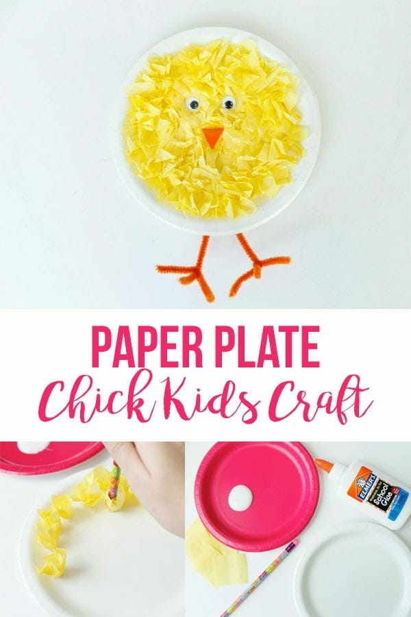 Paper Plate Chick Craft